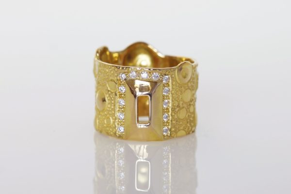 bague Diatomée 1 or et diamants